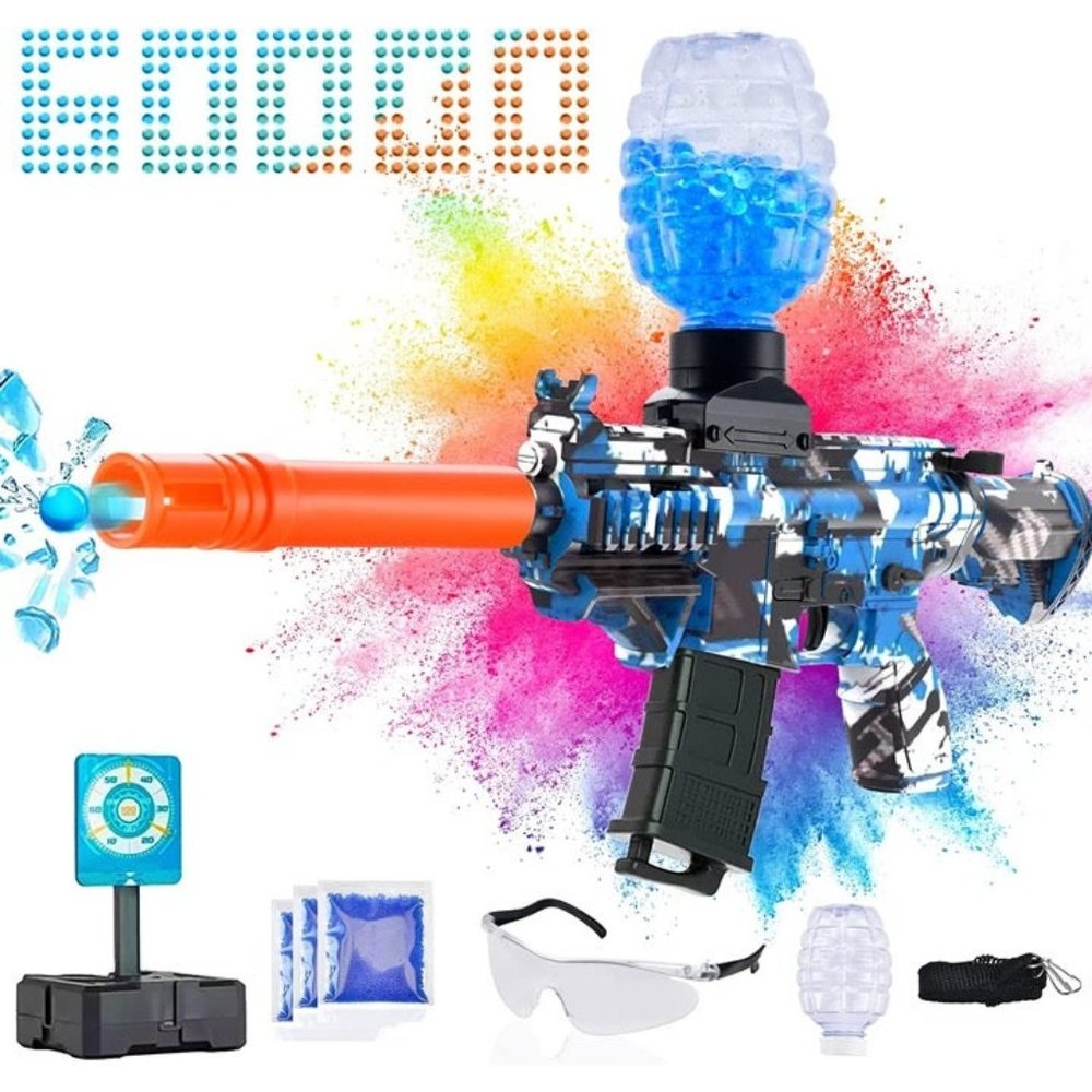 Electric Gel Ball Blaster with 60000+ Water Beads, Eco-Friendly